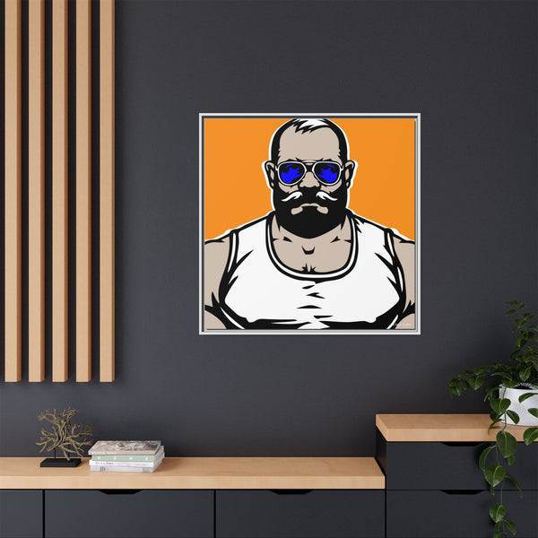 Shades 3, Giclee Print on Matte Canvas, Framed