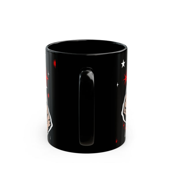 Santa 2026 Black Ceramic Mug