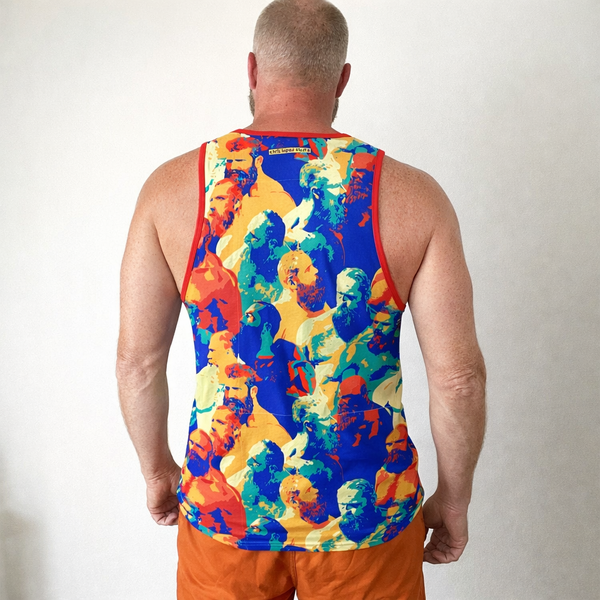 Beard Social, All Over Printed Tank Top
