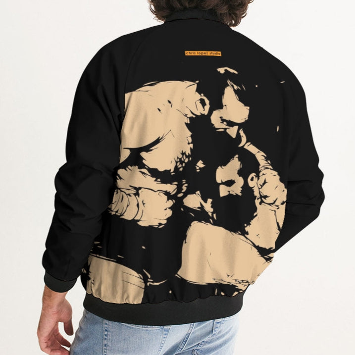 Wrestlers, All-Over Printed Bomber Jacket