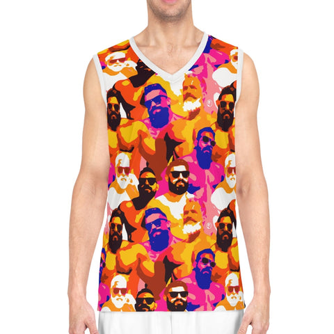 Summer Days All Over Printed Basketball Jersey Tank Top