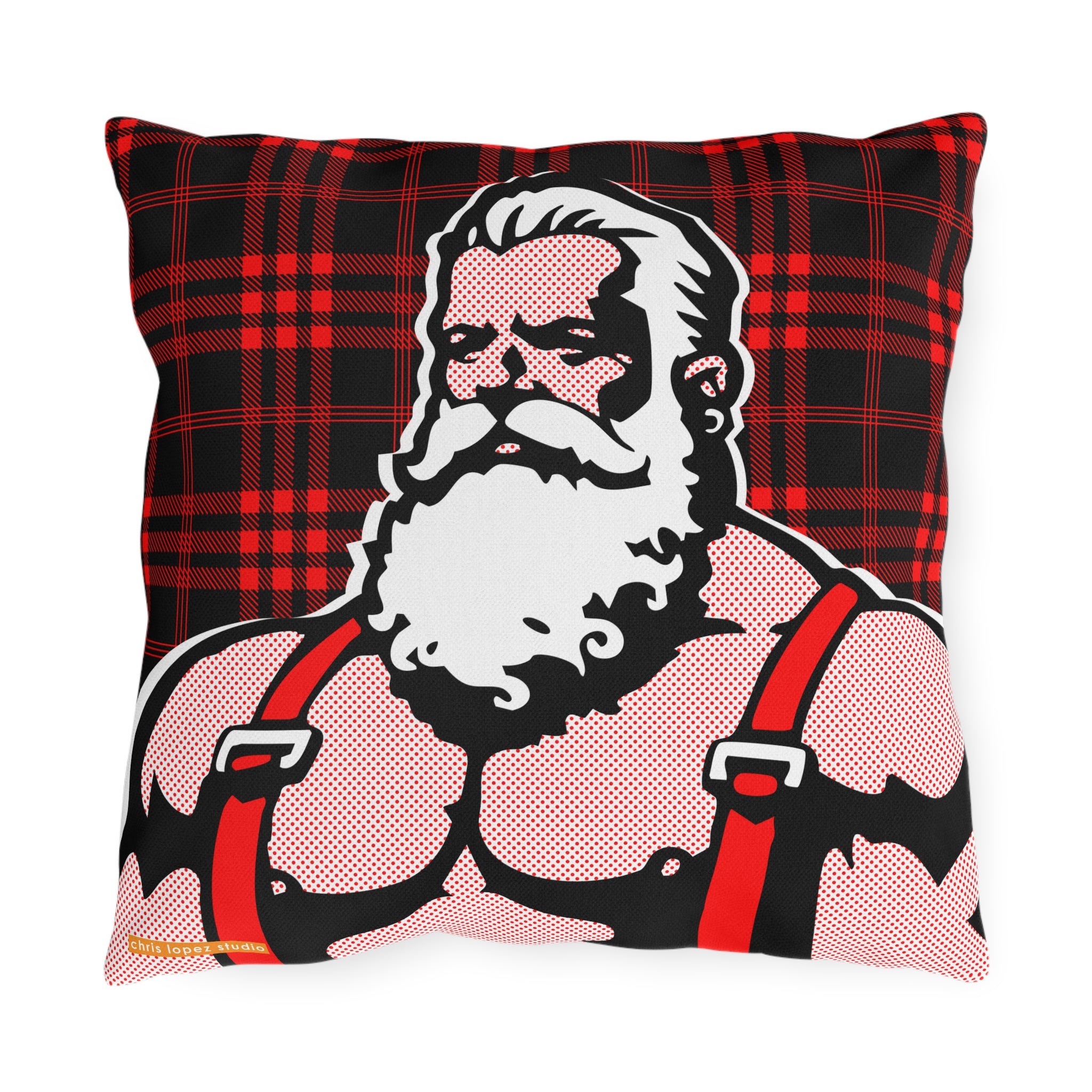 Santa 25 Outdoor Pillow