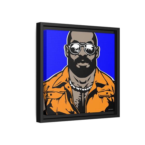 Shades 4, Giclee Print on Canvas, Framed (Multi-color)