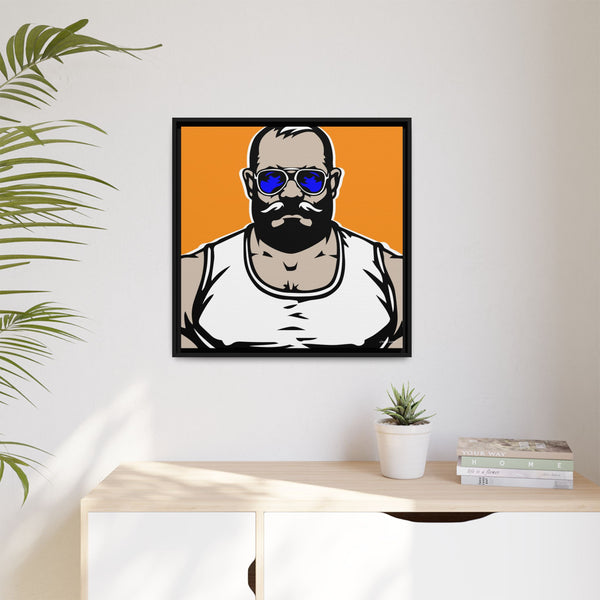 Shades 3, Giclee Print 0n Canvas, Framed (Multi-color)