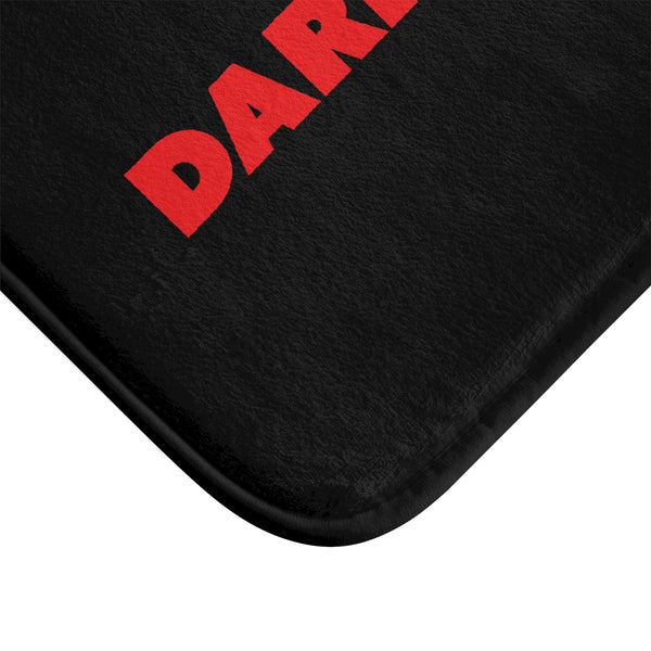 Red Dark Room Bath Mat
