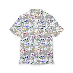 Bright Days, All Over Printed Hawaiian Button-Down Shirt