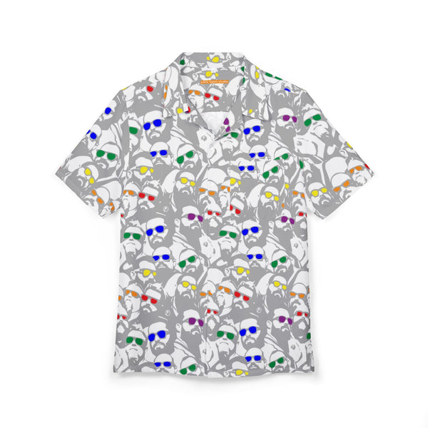 Bright Days, All Over Printed Hawaiian Button-Down Shirt