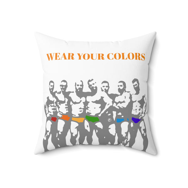 Your Colors, Spun Polyester Square Pillow