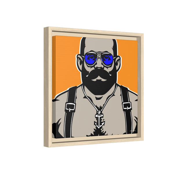 Shades 1, Giclee Print on Canvas, Framed (Multi-color)