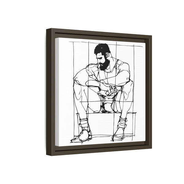 Man Study, Matte Canvas, Framed (Multi-color)