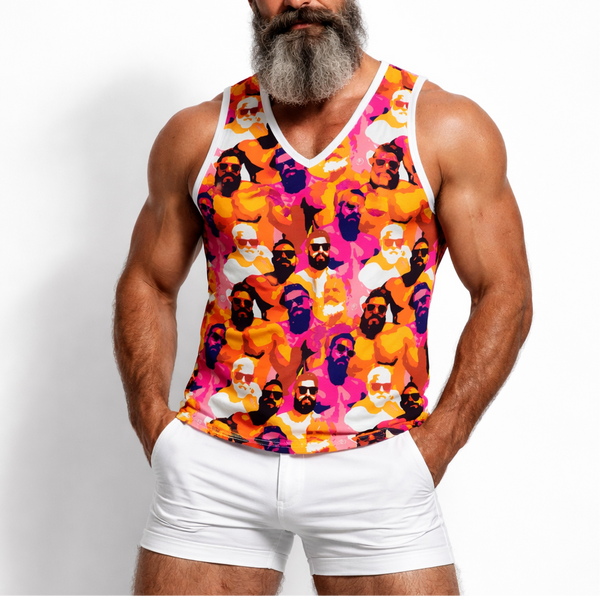 Summer Days All Over Printed Basketball Jersey Tank Top