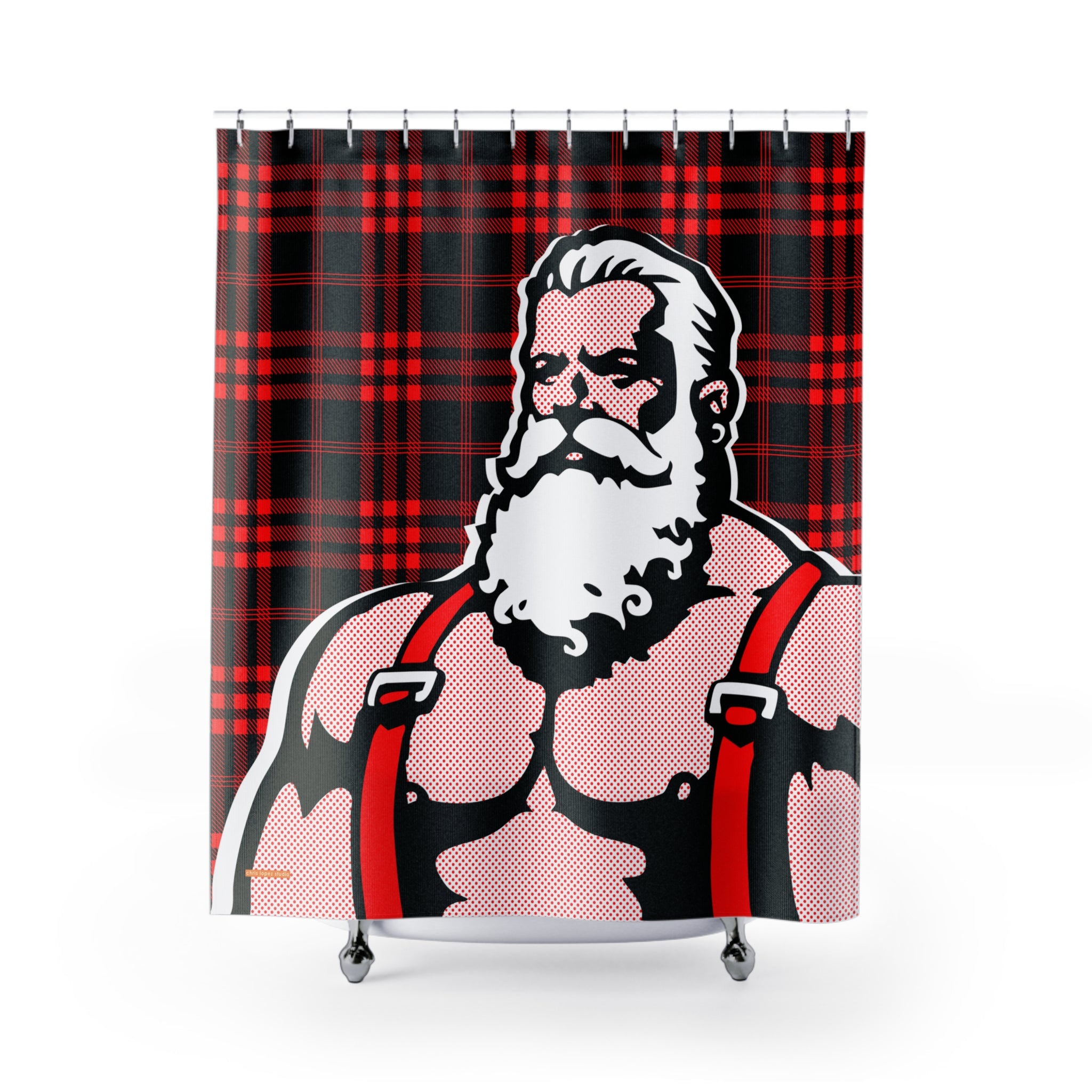 Santa 25 Shower Curtain