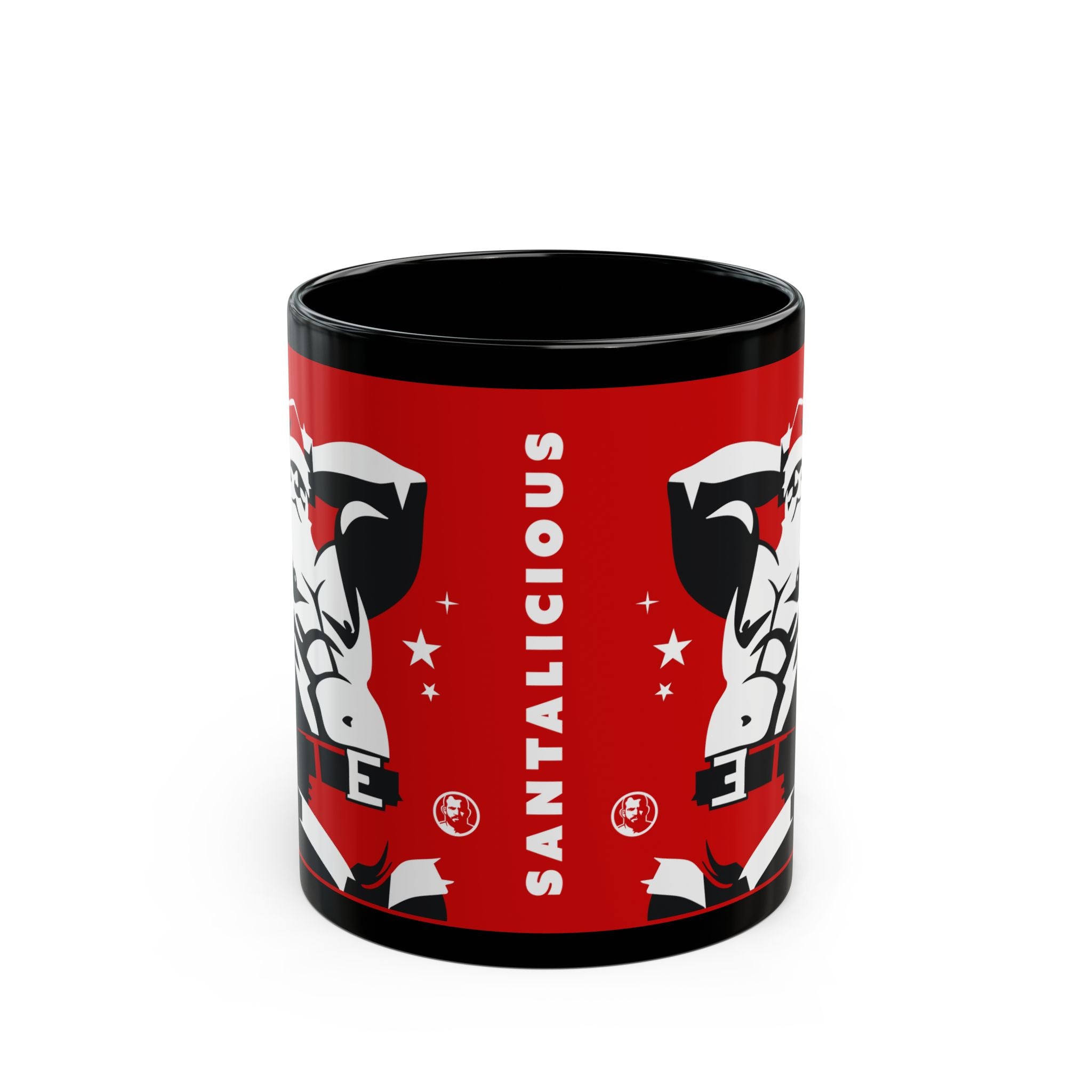 Santalicious Black Mug (11oz)