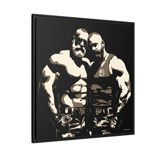 Couple 2, Giclee Print on Canvas, Framed (Multi-color)