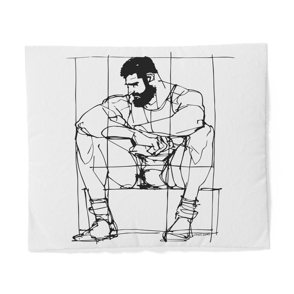 Man Study, Cotton Duvet Cover
