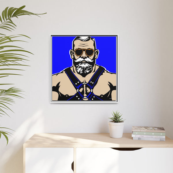 Shades 2, Giclee print on Canvas, Framed (Multi-color)