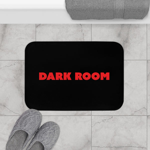 Red Dark Room Bath Mat