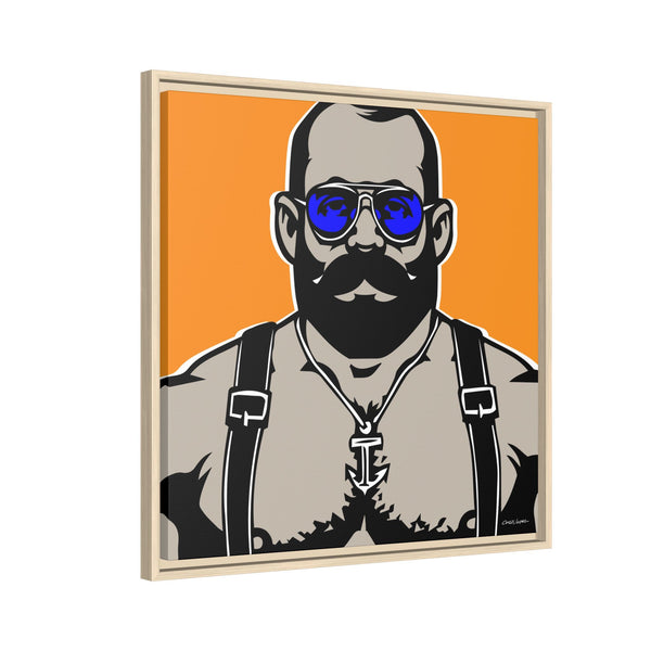 Shades 1, Giclee Print on Canvas, Framed (Multi-color)