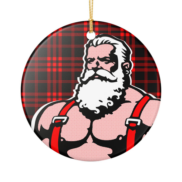 Santa 25 Ceramic Decoration Ornament, (1pc)