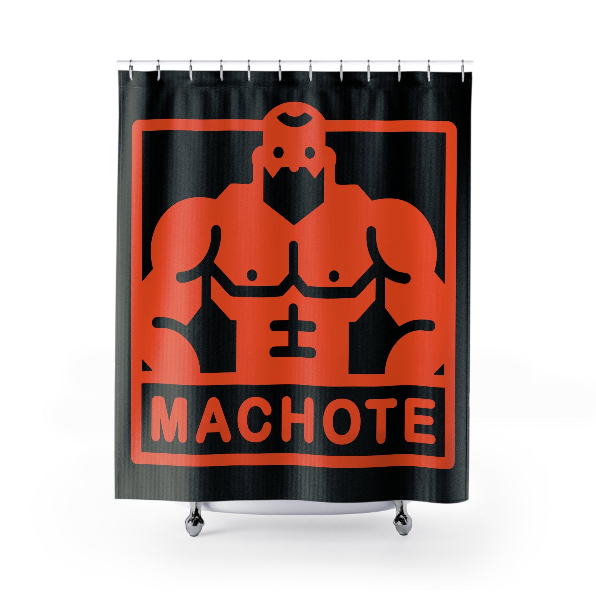 Machote Logo Shower Curtain