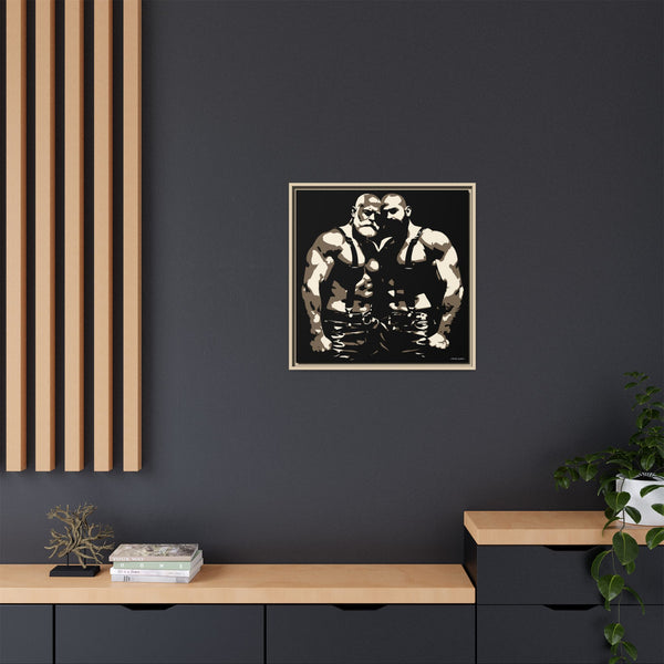 Couple 1, Giclee print on Canvas, Framed (Multi-color)