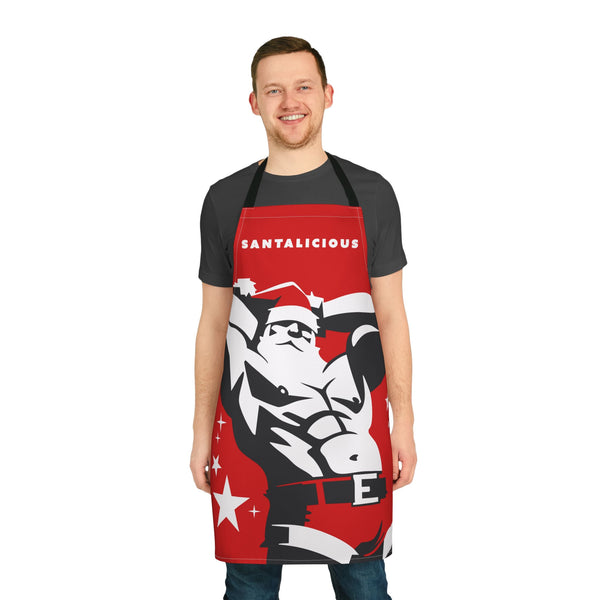 Santalicious All over printed Apron, black Straps