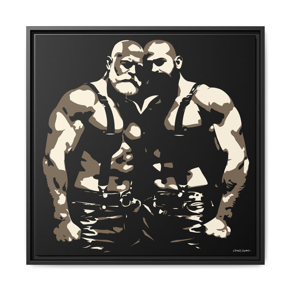 Couple 1, Giclee print on Canvas, Framed (Multi-color)
