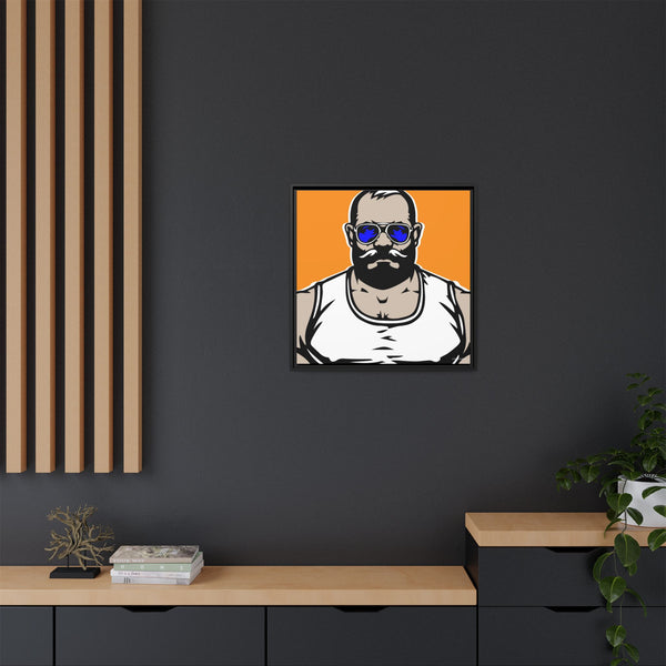 Shades 3, Giclee Print 0n Canvas, Framed (Multi-color)