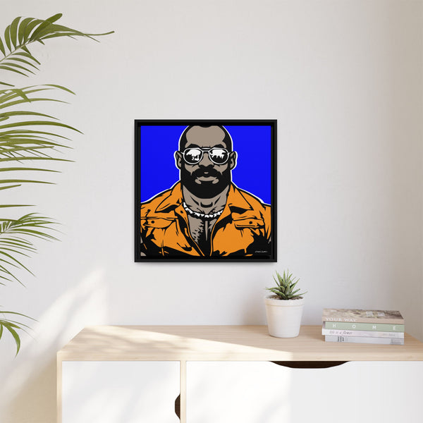 Shades 4, Giclee Print on Matte Canvas, Framed