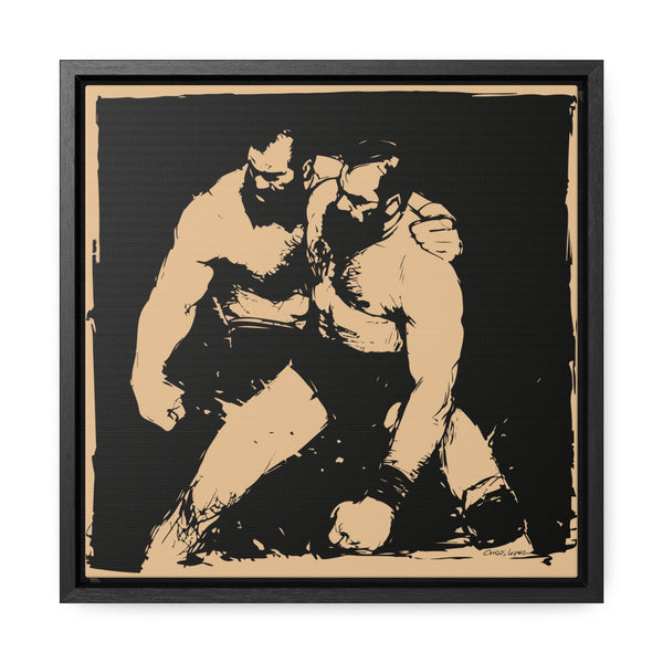 Wrestlers 1Gallery Canvas Wraps, Square Frame