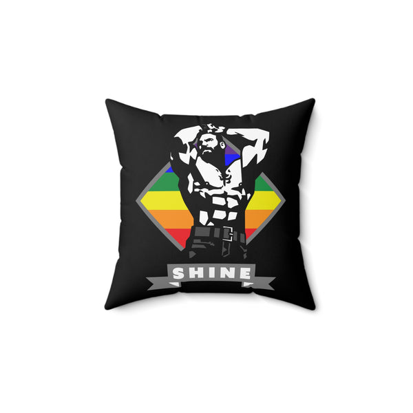 Shine (with pride) Spun Polyester Square Pillow