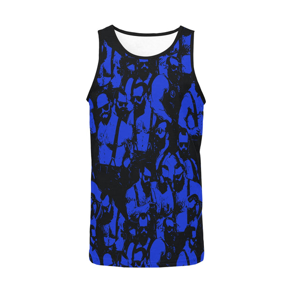 Bar Hopping (Blue), All over printed Tshirt and Tank Top