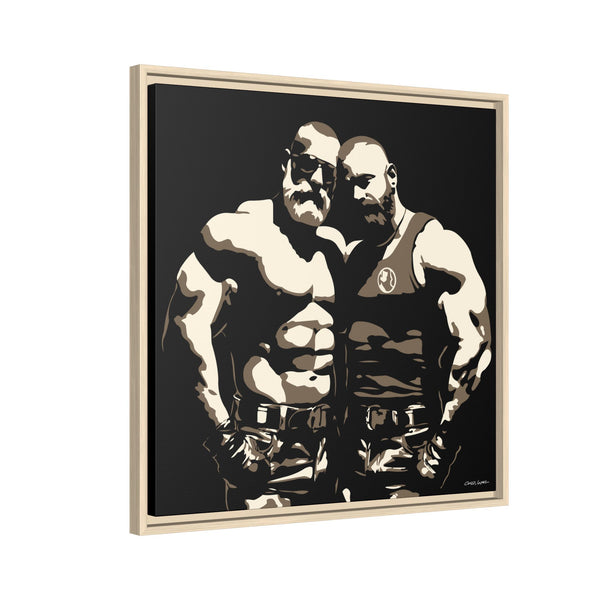 Couple 2, Giclee Print on Canvas, Framed (Multi-color)