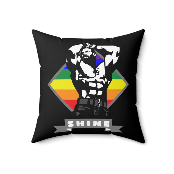 Shine (with pride) Spun Polyester Square Pillow