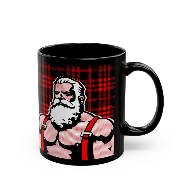 Santa 25 Black Mug (11oz)