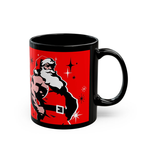 Santa 2026 Red, Black Ceramic Mug