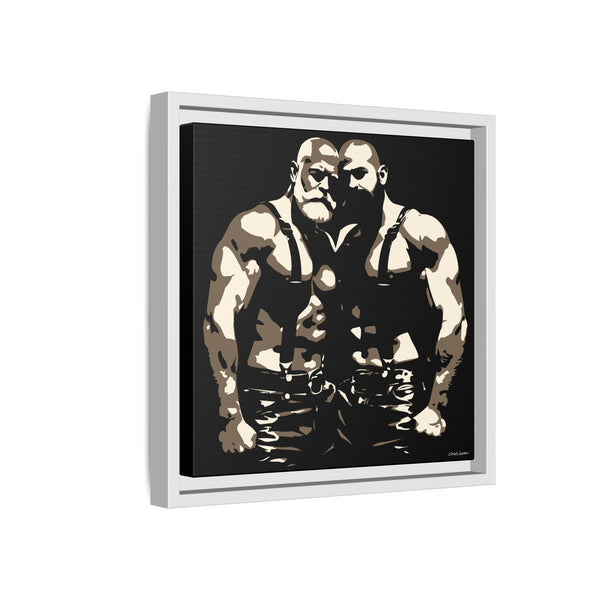 Couple 1, Giclee print on Canvas, Framed (Multi-color)