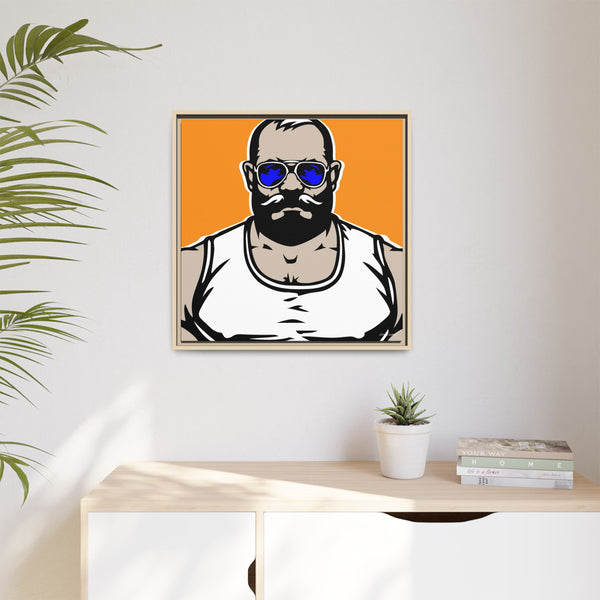 Shades 3, Giclee Print 0n Canvas, Framed (Multi-color)