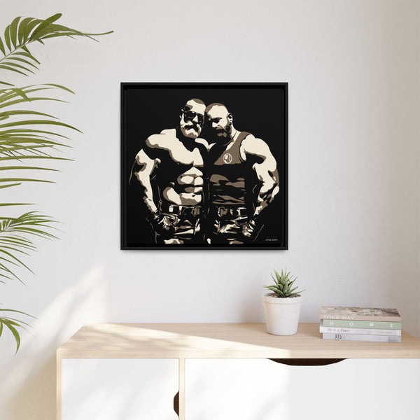 Couple 2, Giclee Print on Canvas, Framed (Multi-color)