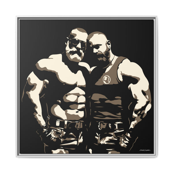 Couple 2, Giclee Print on Canvas, Framed (Multi-color)