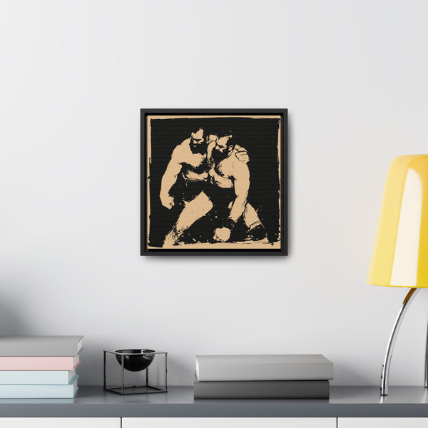 Wrestlers 1Gallery Canvas Wraps, Square Frame