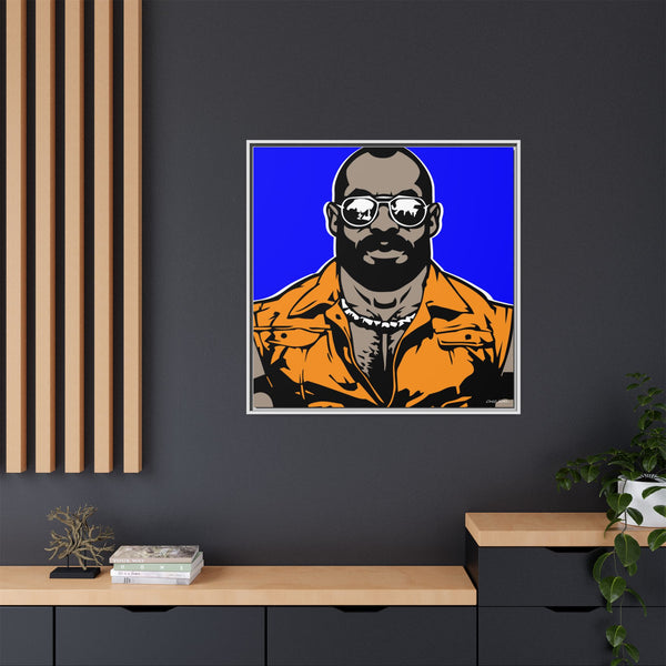 Shades 4, Giclee Print on Matte Canvas, Framed