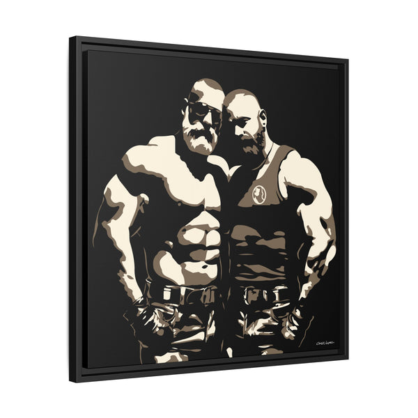 Couple 2, Giclee Print on Canvas, Framed (Multi-color)