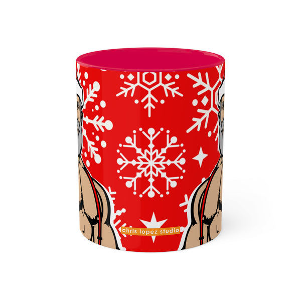 Santa 2023 Colorful Mugs, 11oz