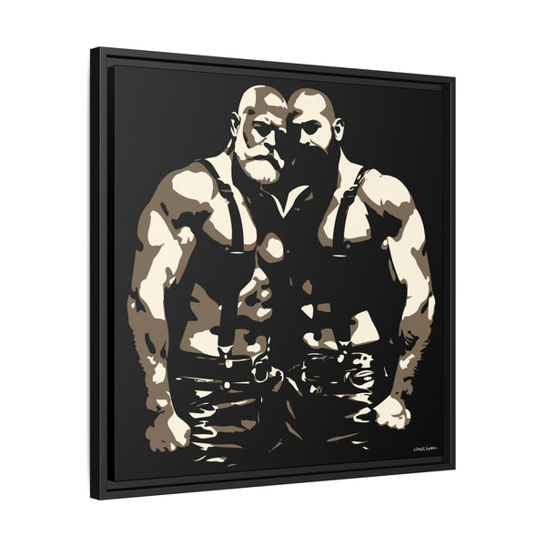 Couple 1, Giclee print on Canvas, Framed (Multi-color)
