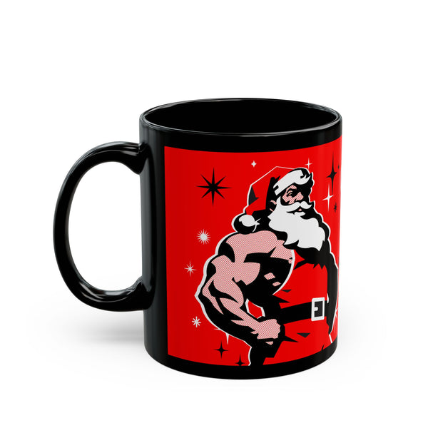 Santa 2026 Red, Black Ceramic Mug