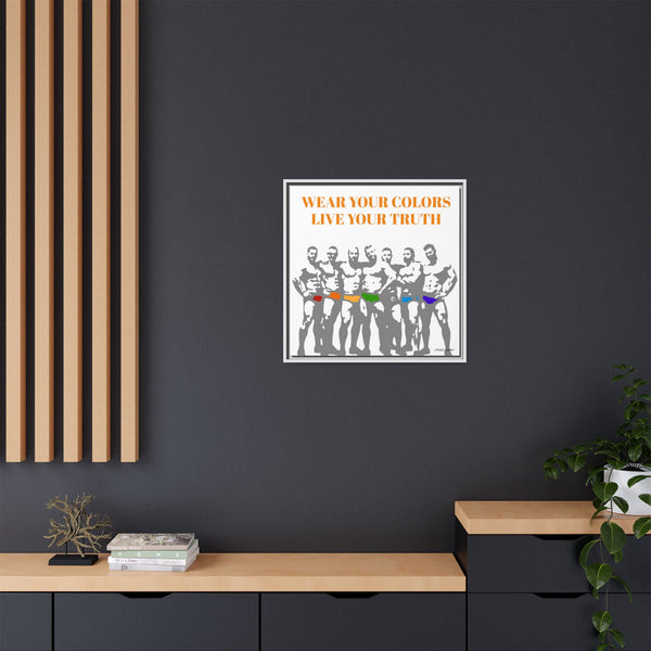 Your Colors, Giclee Print on Canvas, Framed (Multi-color)