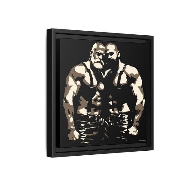 Couple 1, Giclee print on Canvas, Framed (Multi-color)