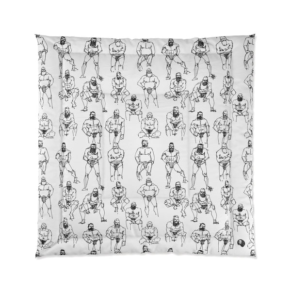 Doodled Men, Comforter (Queen & King)