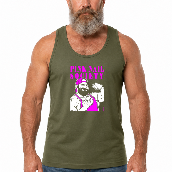 Pink Nail Society, hand printed T-shirt & Tank Top (Colors)